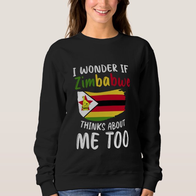 Moletom Zimbábue Bandeira do Zimbábue (Frente)