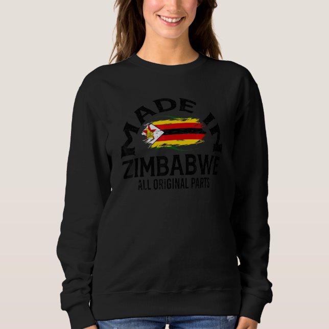 Moletom Zimbábue Para mulheres Bandeira zimbabuana para ho (Frente)