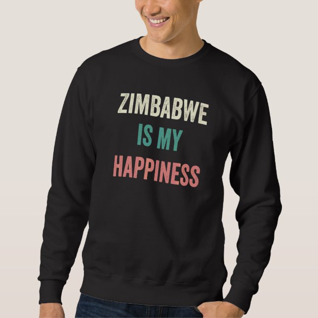 Moletom Zimbabwe É Minha Felicidade   (Frente)