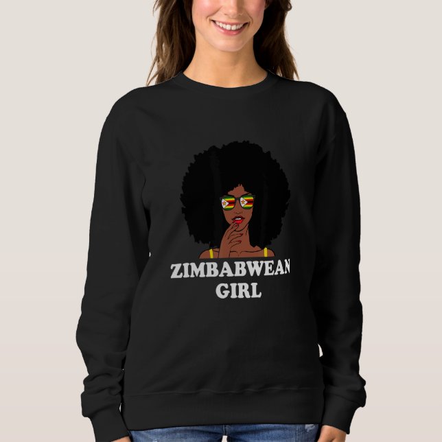 Moletom Zimbabwean Girl Zimbabwe (Frente)