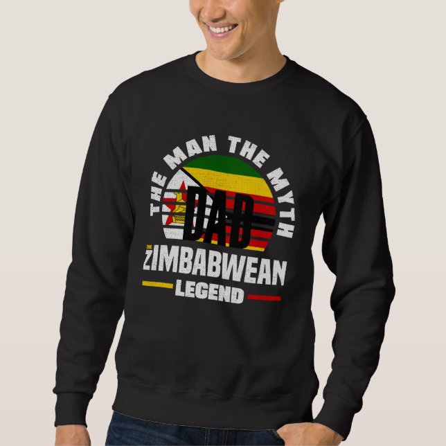 Moletom Zimbabwean Zimbabwe Zimbabwean Flag Fathers Day (Frente)