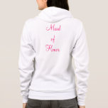 Moletom Zip-Up da madrinha de casamento<br><div class="desc">Alfândegas com data de casamento,  cor. Perfeito por vestir durante o cabelo e compor a manhã dos seus entes queridos BIG DAY! Veja minhas outras opções de visto de noivas para o partido de noiva</div>