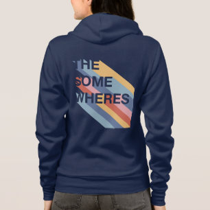 Moletom Zip Up Hoodie com logotipo na parte traseira