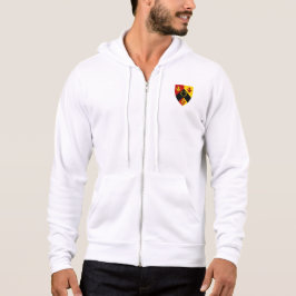Moletom Zip-Up Hoodie Hoodie, zonas arborizadas rustadas