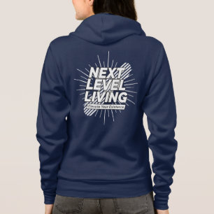 Moletom ZIP-UP Hospedado pelas Mulheres de Próximo Nível
