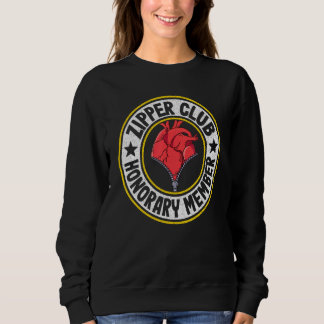 Moletom Zipper Club Honorary Member Bypass Open Heart Surg