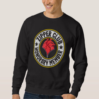 Moletom Zipper Club Honorary Member Bypass Open Heart Surg