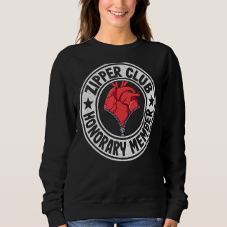 Moletom Zipper Club Honorary Member Bypass Open Heart Surg