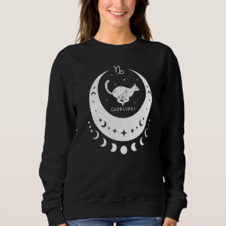 Moletom Zodiac Capricorn Horoscope Astrology Sign Cat Cres