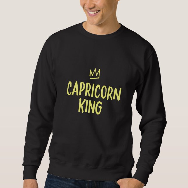 Moletom Zodiac Star Sign Astrology Horoscope  King Caprico (Frente)