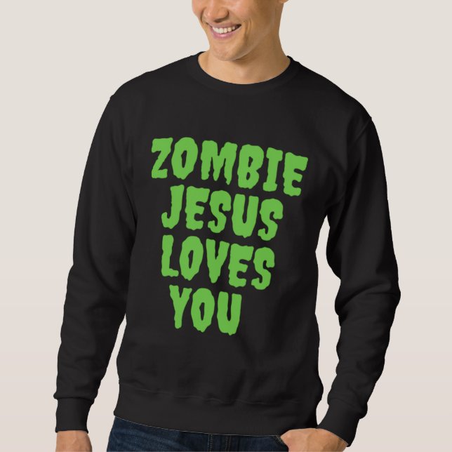 Moletom Zombie Jesus Loves You (Frente)
