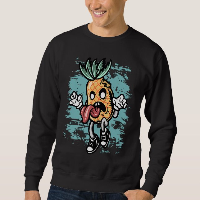 Moletom Zombie Pineapple Graphic Zombie Halloween Costume (Frente)