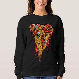 Moletom Zombie Pizza Skeleton Pizza Hallowee