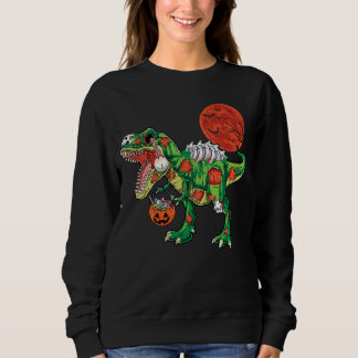 Moletom Zombie rex dinosaur skeleton Halloween Kids costum