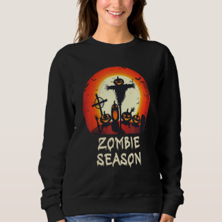 Moletom Zombie Season Moonlit Scary Graveyard Kids A