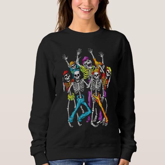 Moletom Zombie Skeleton Dancing Halloween (Frente)