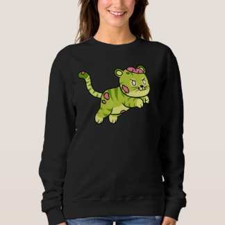 Moletom Zombie Tiger Halloween Animal Cute Monster Graphic