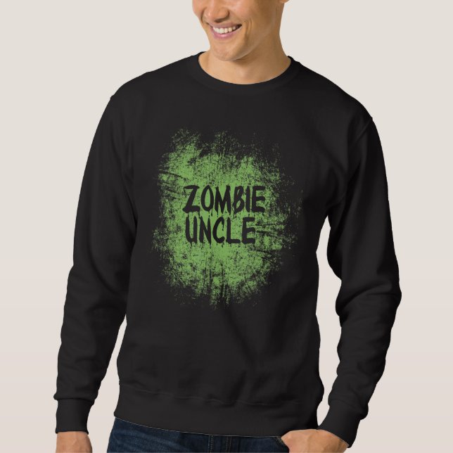 Moletom Zombie uncle cool lazy halloween costume zombies f (Frente)