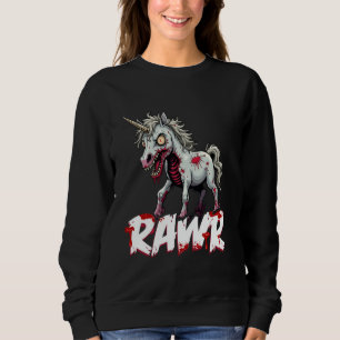 Moletom Zombie Unicorn, Creepy Dystopian Unmorto Unicorn