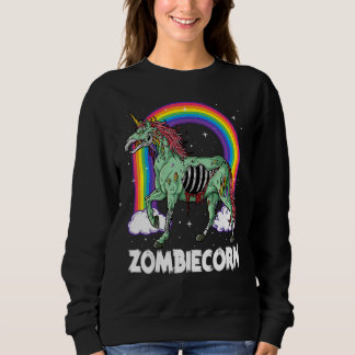 Moletom Zombiecorn Unicórnio Zumbi Halloween Mulheres Meni