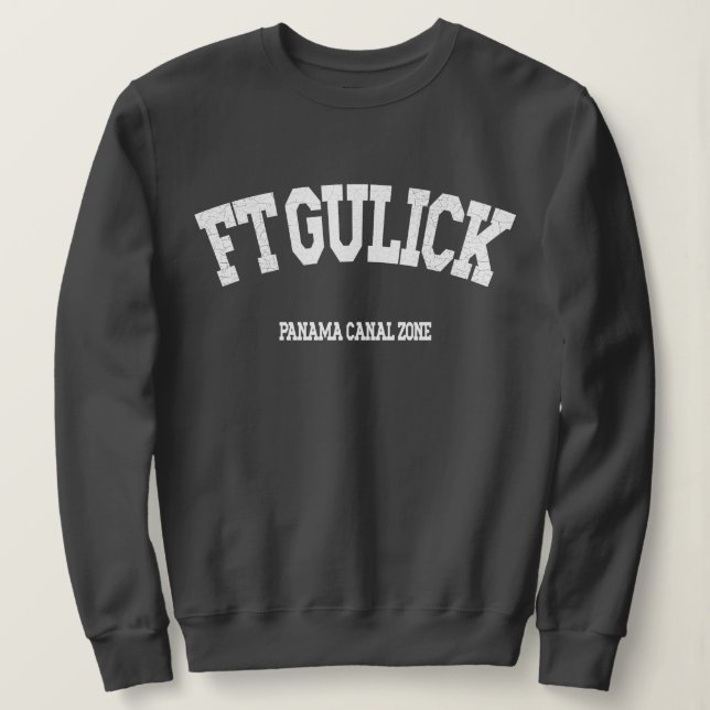 Moletom Zona Do Canal Do Panamá: Ft. Gulick Sweatshirt (Frente do Design)