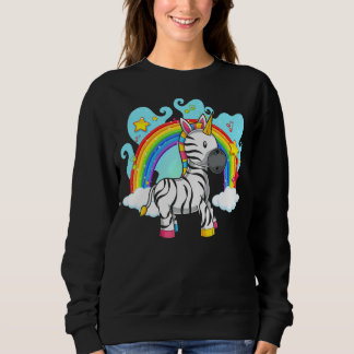 Moletom Zoo Animal Rainbow Zebracorn Fantasy Unicorn Zebr