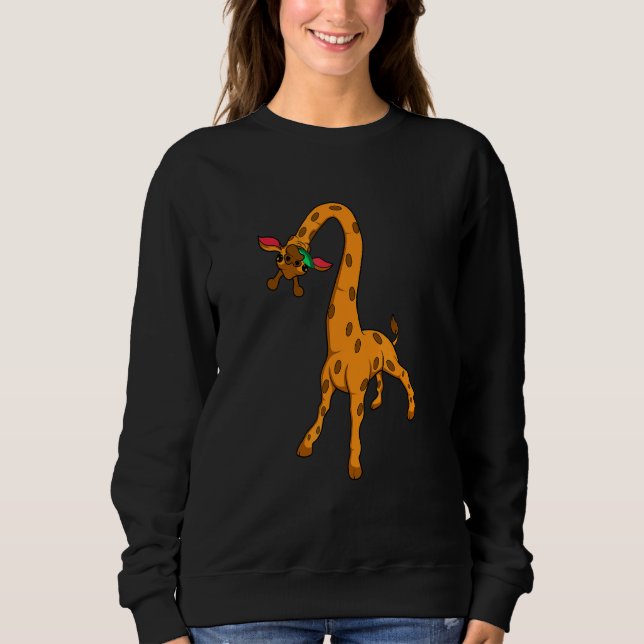 Moletom Zookeeper de girafa bonita (Frente)