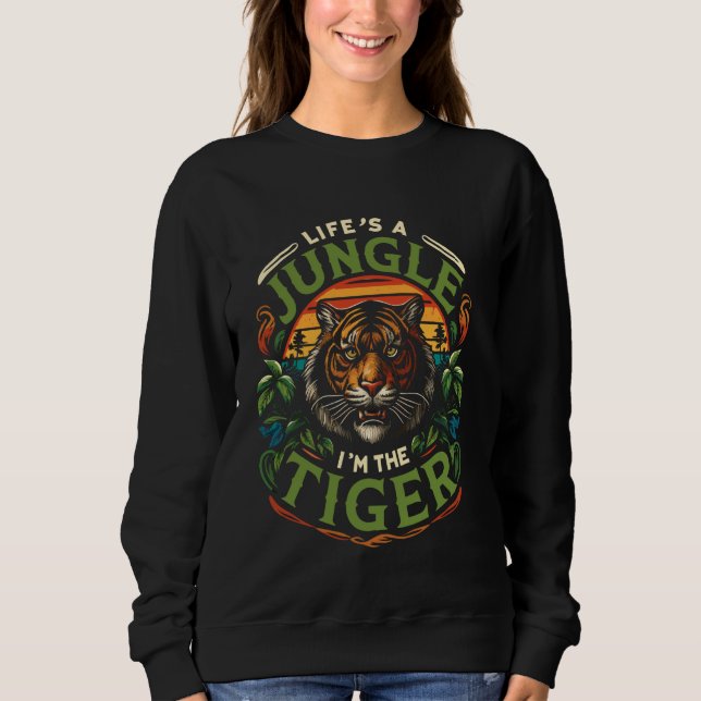 Moletom Zoólogo Tiger Wildlife (Frente)