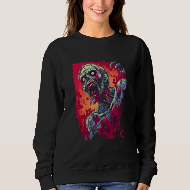Moletom Zumbi por Haunted Horror Halloween 2 (Frente)