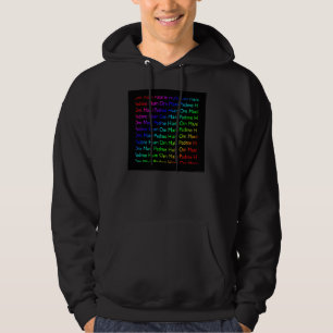 Moletom Zumbido do OM Mani Padme do arco-íris na camisola