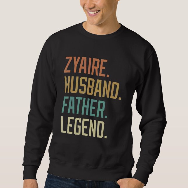 Moletom Zyaire Husband Father Legend Father's Day Retro (Frente)