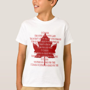 Moletons do Canadá para Crianças Canadá Hino Lembr