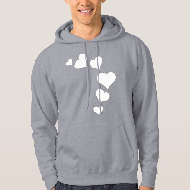 Moletons do Dia dos Namorados Camisas com Capuz do (Frente)