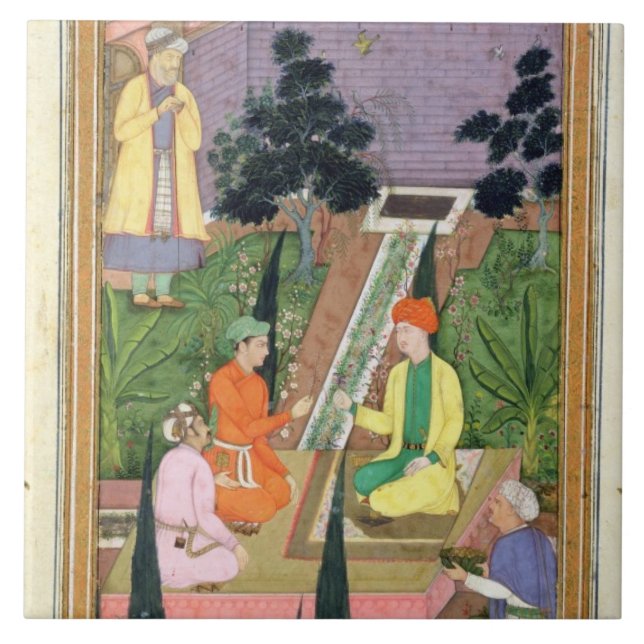 Molhe jardins, do álbum de Clive (gouache no pa (Frente)