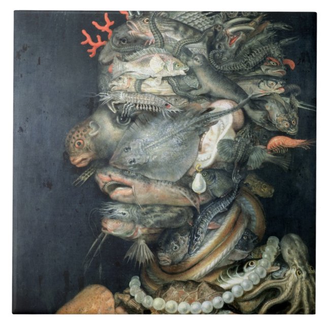 Molhe, (óleo em canvas), Arcimboldo, Giuseppe (Frente)