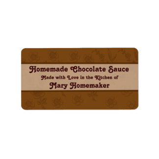 Molho de Chocolate Personalizado ou Etiquetas de M