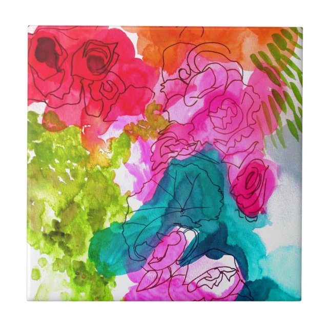 Molho Flores de água abstrato (Frente)