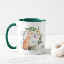 Molho mágico de aquarela Fox - Eu te amo caneca
