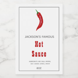 Molho Quente Homemade | Rótulo Molho Chili