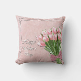 Molinho de Tulipas Rosa Almofada do Dia das Mães