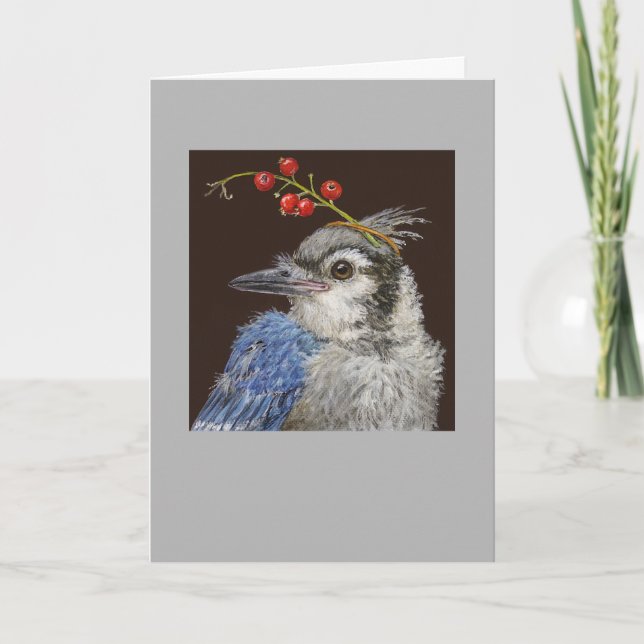 Molly, o cartão azul-jay (Frente)