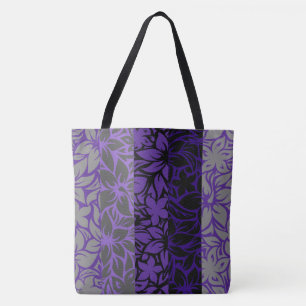 Moloaa Bay Hawaiian Hibiscus Striped Bolsa de prai