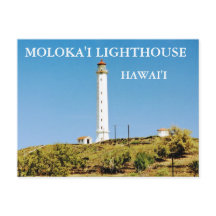 Moloka'i Lighthouse, cartão postal Hawai'i