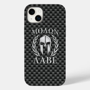 Molon Labe Spartan Warrior Carbon Fibra Impressão 