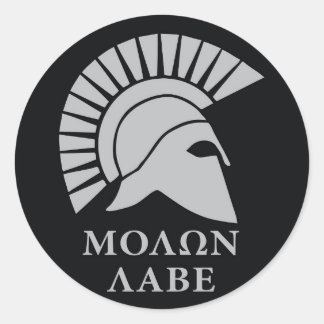 Molon Labe vers01 adesivo decal redondo