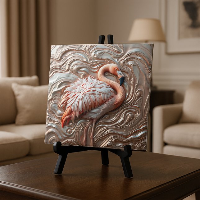 Molten Dourado Cobre e Prata Graceful Flamingo (Criador carregado)