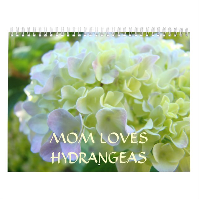 MOM ADORA HIDRANGÉAS Calendários Ano Novo (Capa)