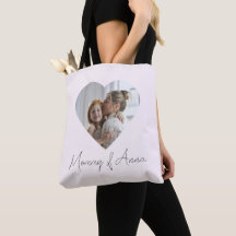 Mom Custom Name & Photo | Personalized Tote Bag