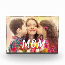 Mom Established Elegant Bold Font Black Photo