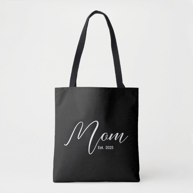 Mom Established New Mom Gift Tote Bag (Frente)